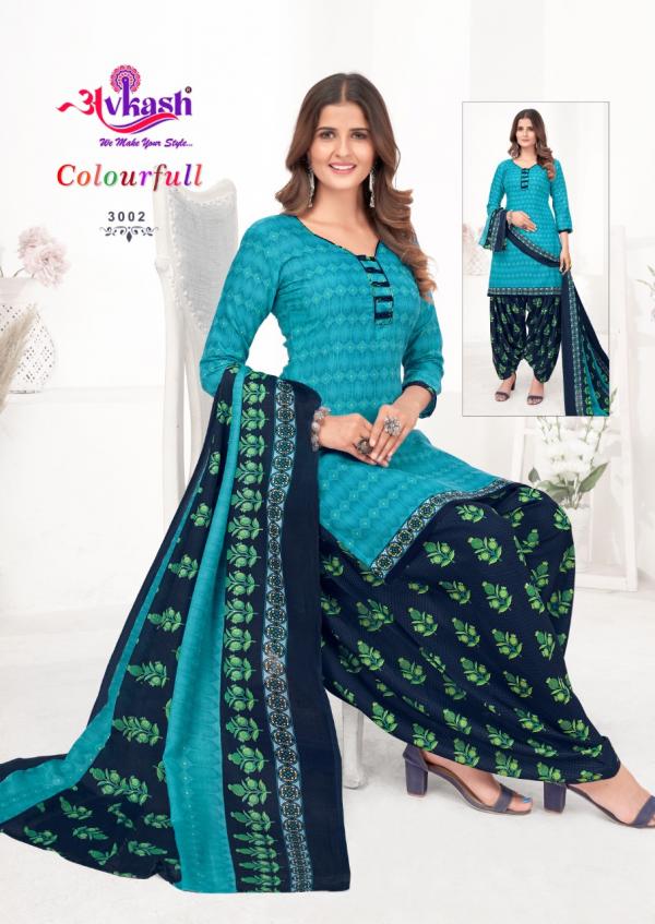 Avkash Colourfull Patiyala Vol-3 Cotton Designer Readymade Suit